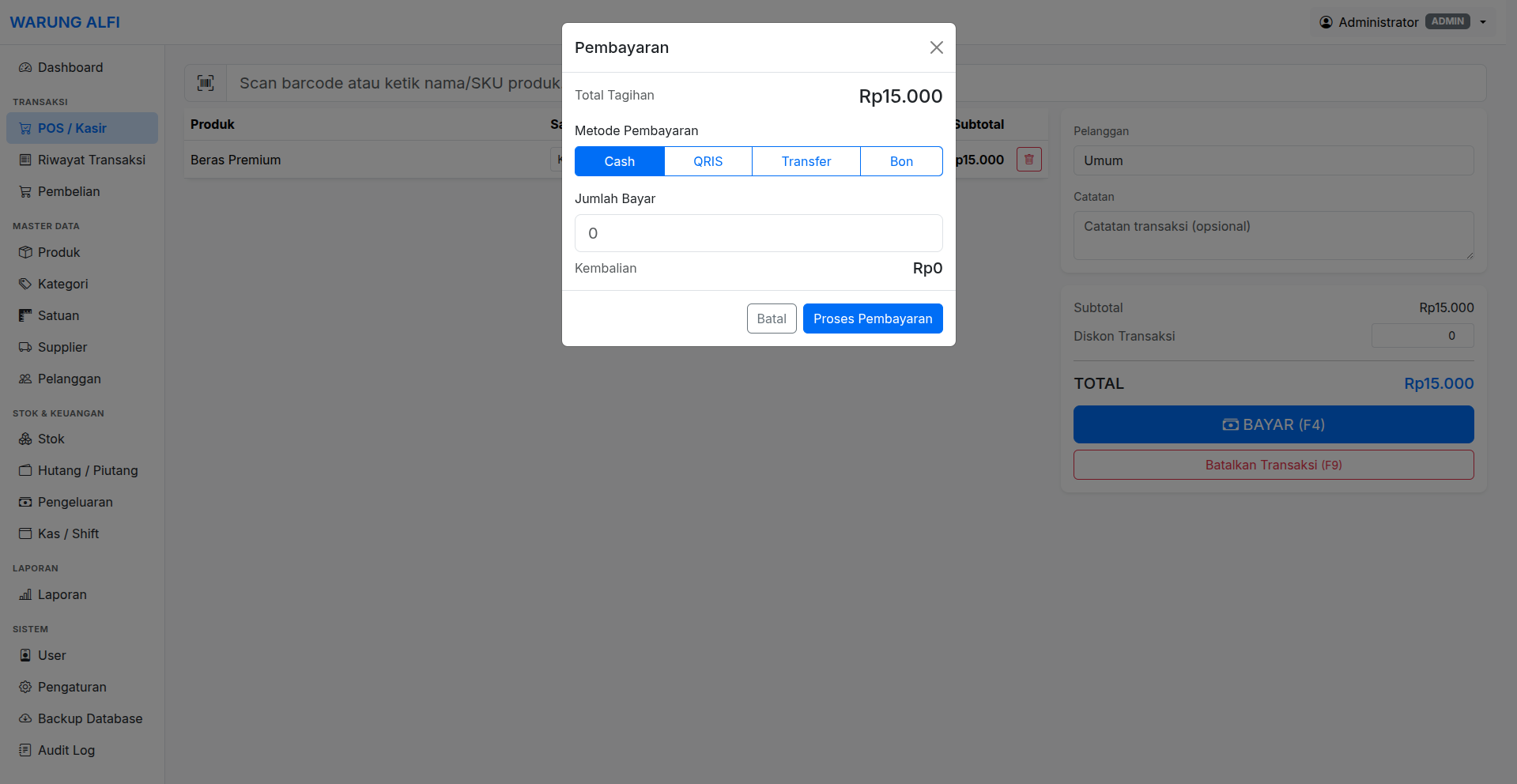 Aplikasi Point of Sales (POS) - screenshot 2
