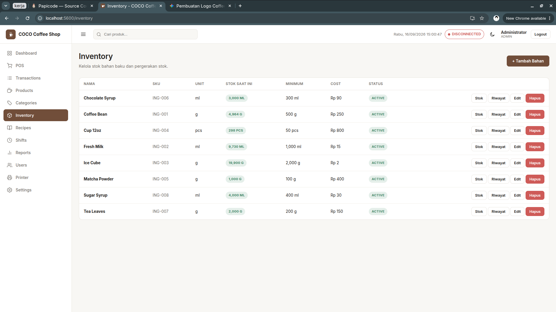 Aplikasi POS (Point of Sale) untuk Coffee Shop - screenshot 3