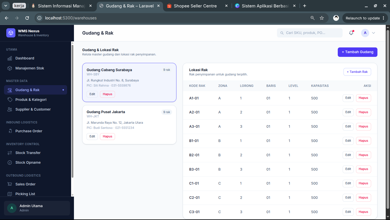 Sistem Manajemen Gudang & Inventaris Berbasis Laravel - screenshot 2