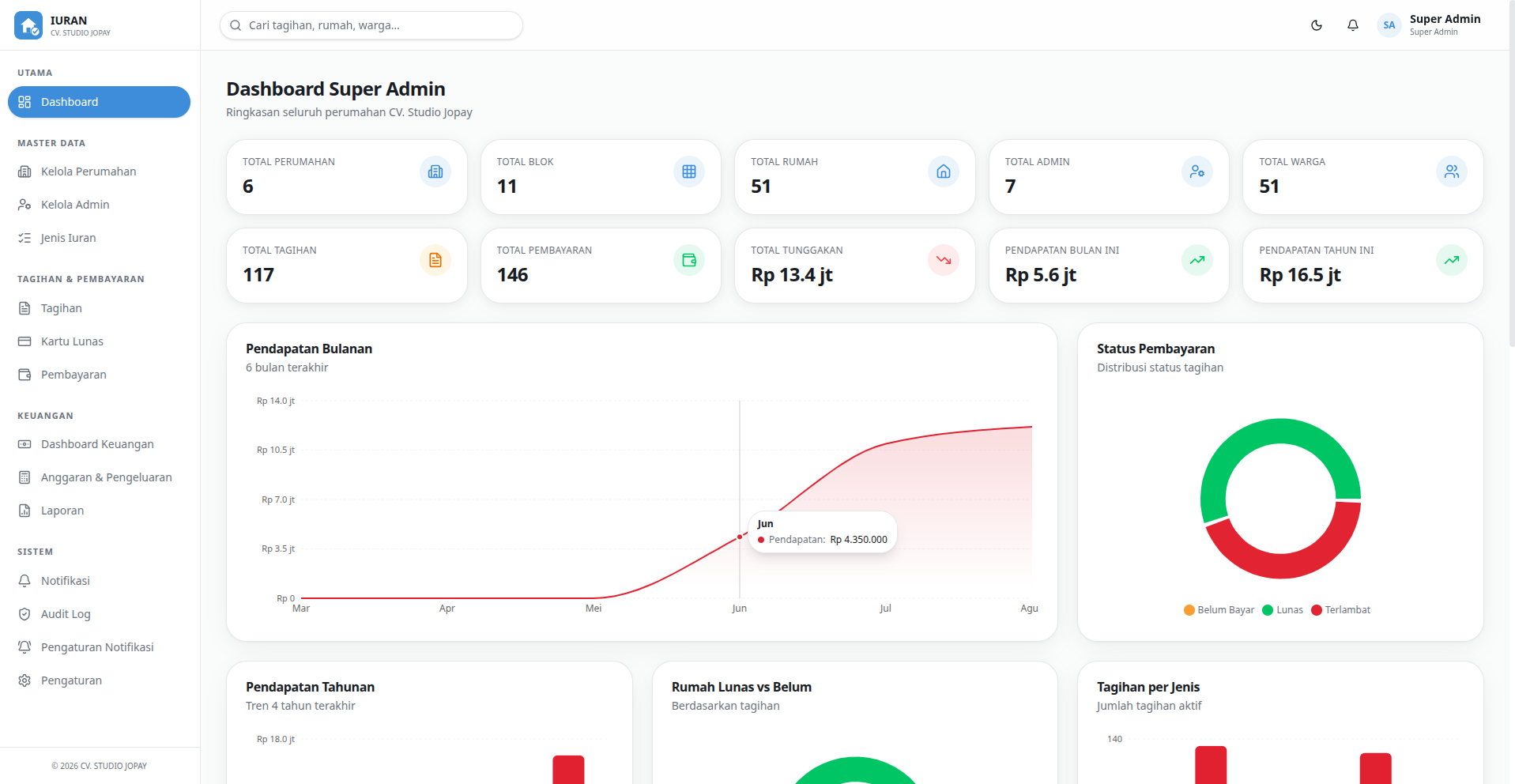 Sistem Pembayaran Iuran Warga - screenshot 1
