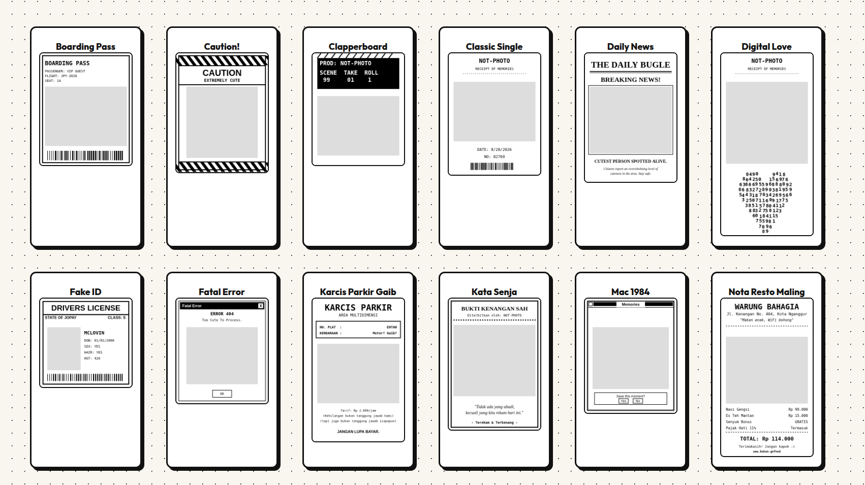 Sistem receipt photobooth - screenshot 2