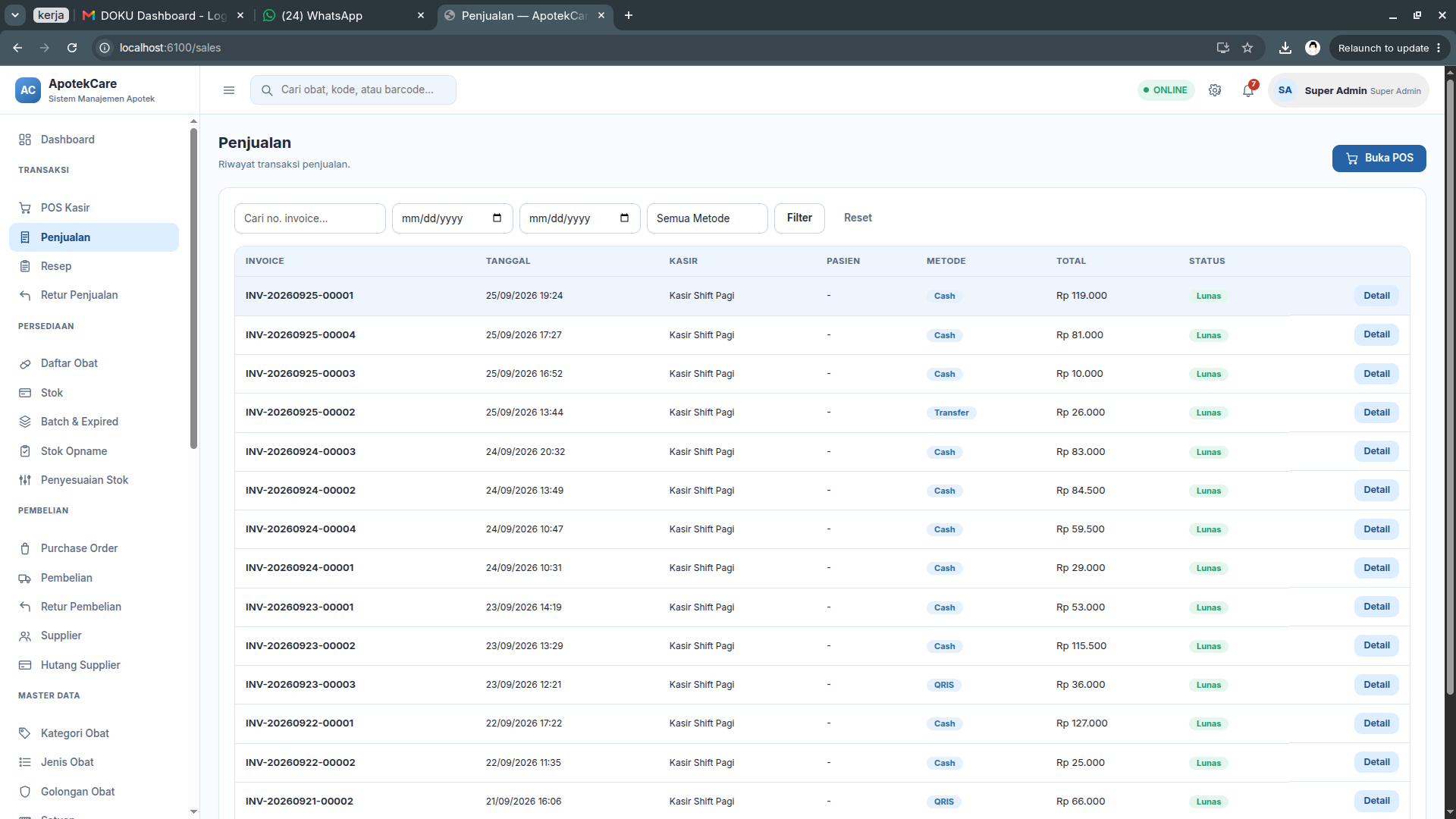 Source Code Apotik Pintar - Sistem Manajemen Apotek Lengkap berbasis PHP Native (POS, Stok FEFO, Offline Sync) - screenshot 2