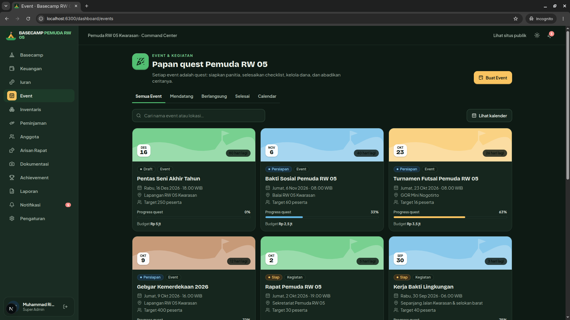 Source Code Organisasi Karangtaruna Desa - screenshot 2