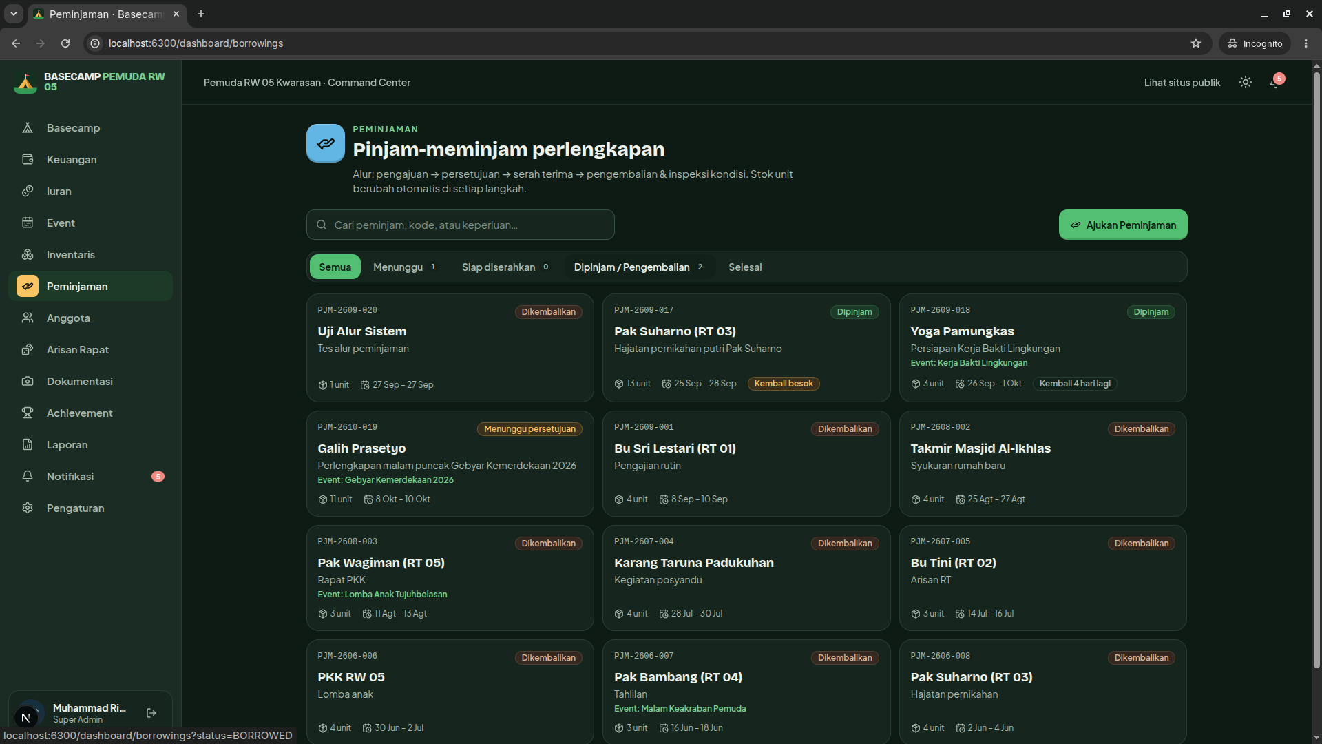 Source Code Organisasi Karangtaruna Desa - screenshot 3