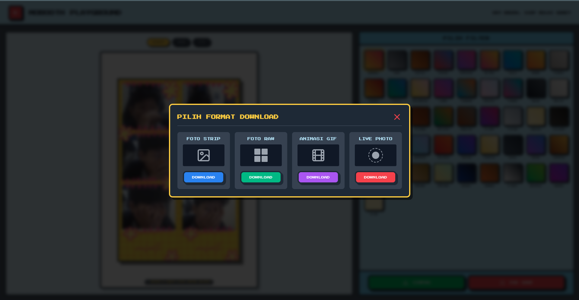 Source Code Sistem Potobooth Kekinian - screenshot 3